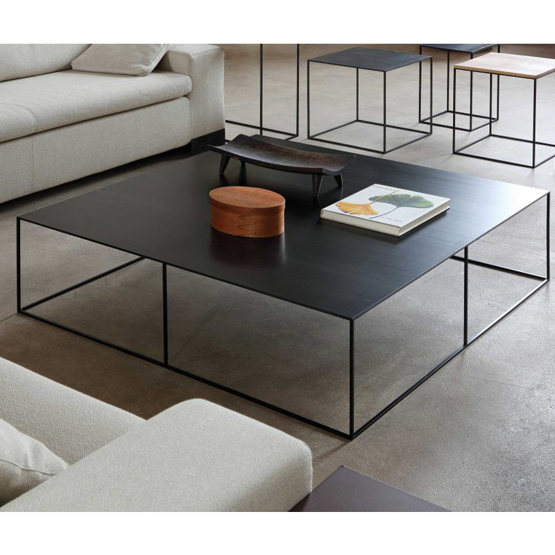 Table basse SLIM IRONY LOW TABLE Noir cuivré sablé ZEUS