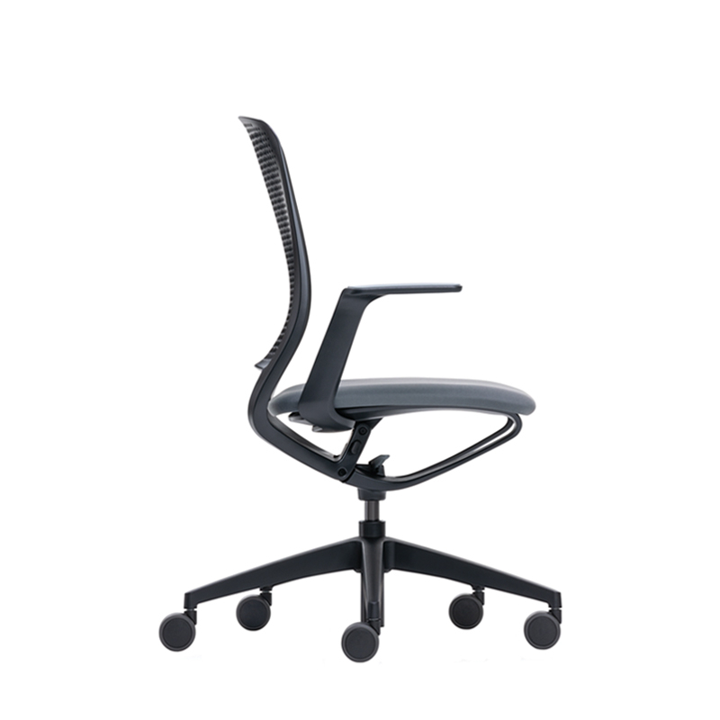 Fauteuil de bureau SE:MOTION assise rembourrée Anthracite 60025/ structure noire SILVERA PRO