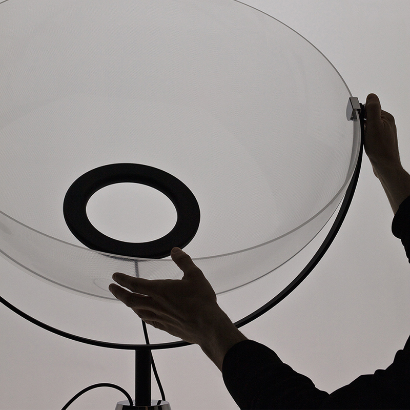 Lampadaire DEMI MOON Noir STILNOVO