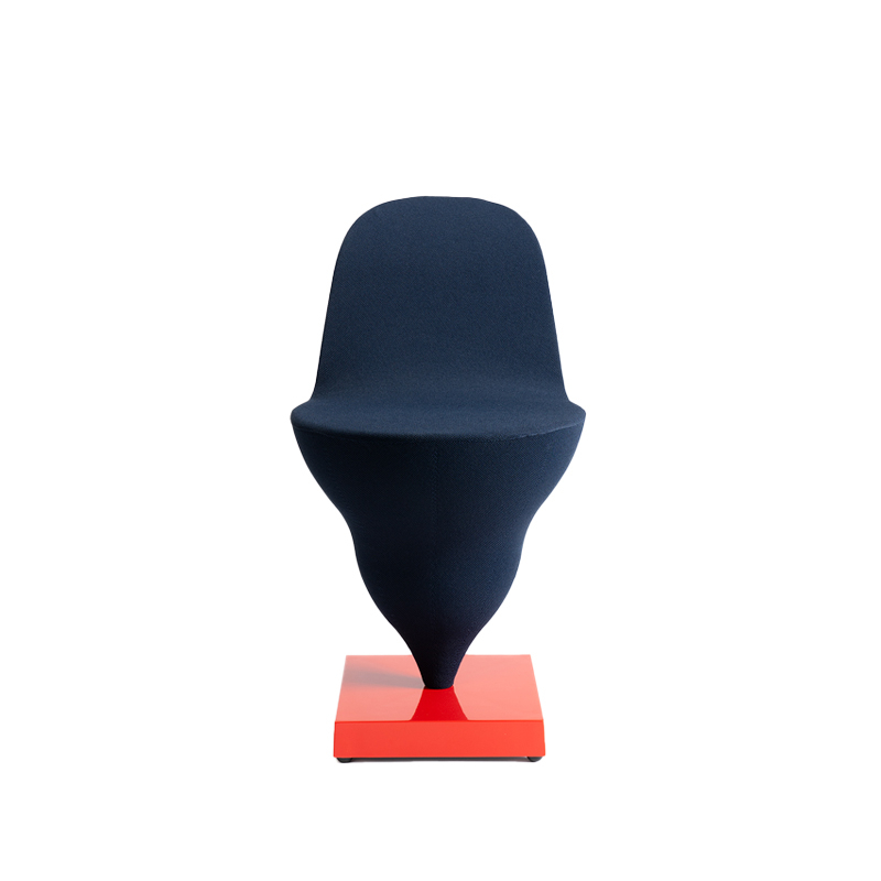 Chaise GELATO Plum/ base rouge MOUSTACHE