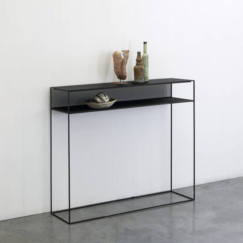 Console TRISTANO CONSOLE Gris micacé ZEUS