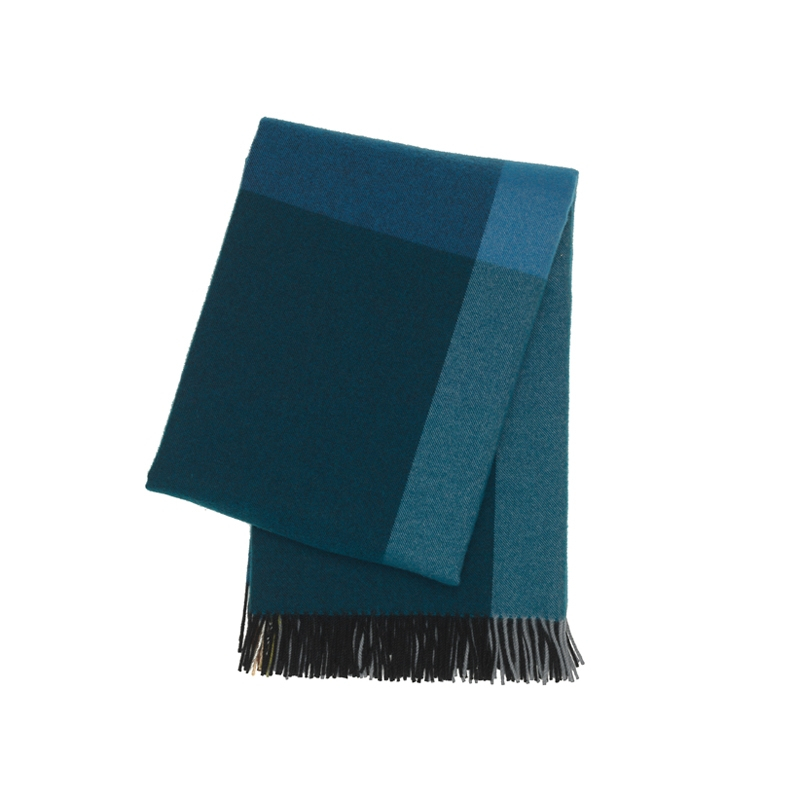 Plaid Plaid COLOUR BLOCK Bleu, noir VITRA