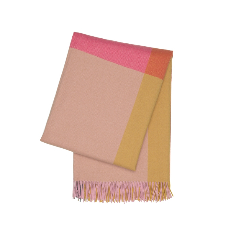 Plaid Plaid COLOUR BLOCK Rose vif-beige VITRA