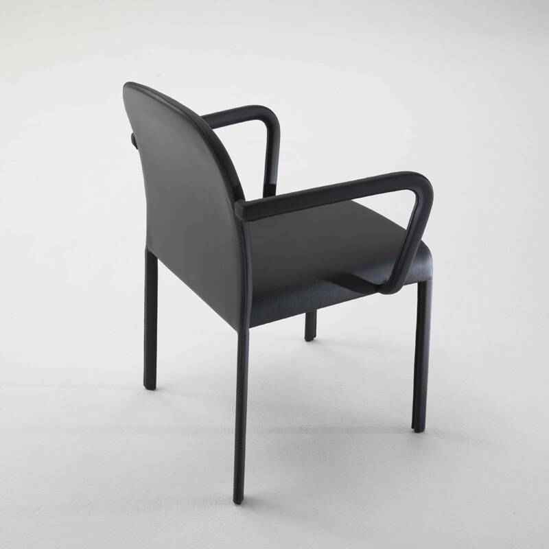 Chaise SCALA avec accoudoirs Noir COEDITION