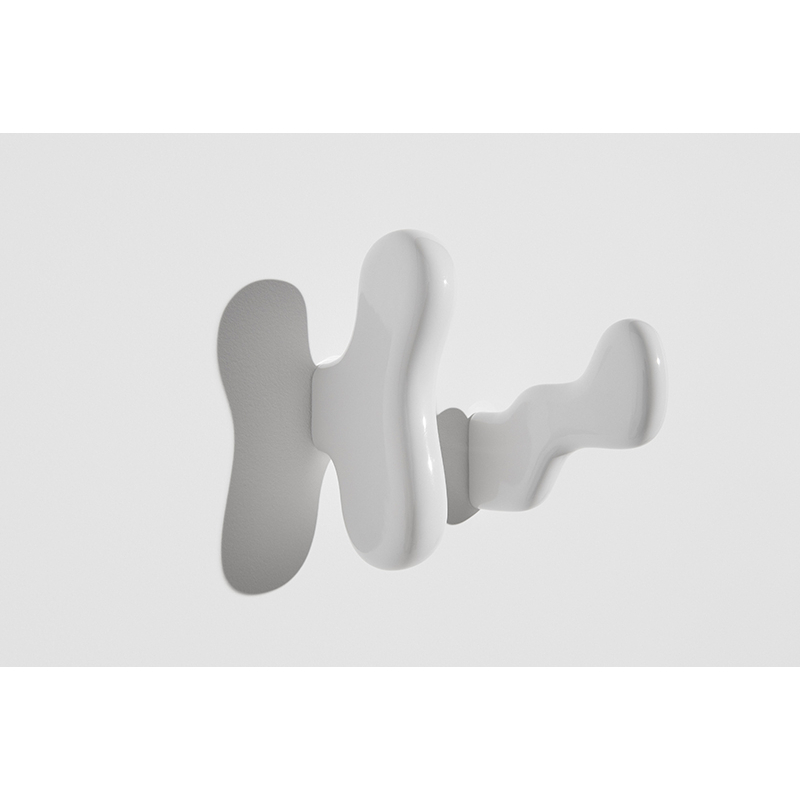 Patère Design Set de 2 patères KLUMP Blanc PETITE FRITURE