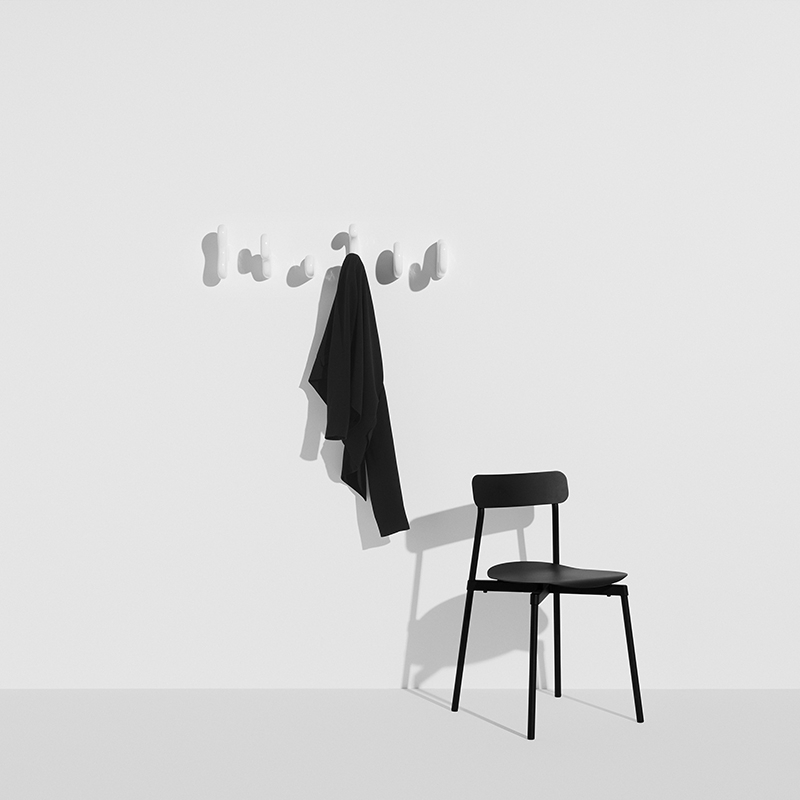 Patère Design Set de 6 patères KLUMP Blanc PETITE FRITURE