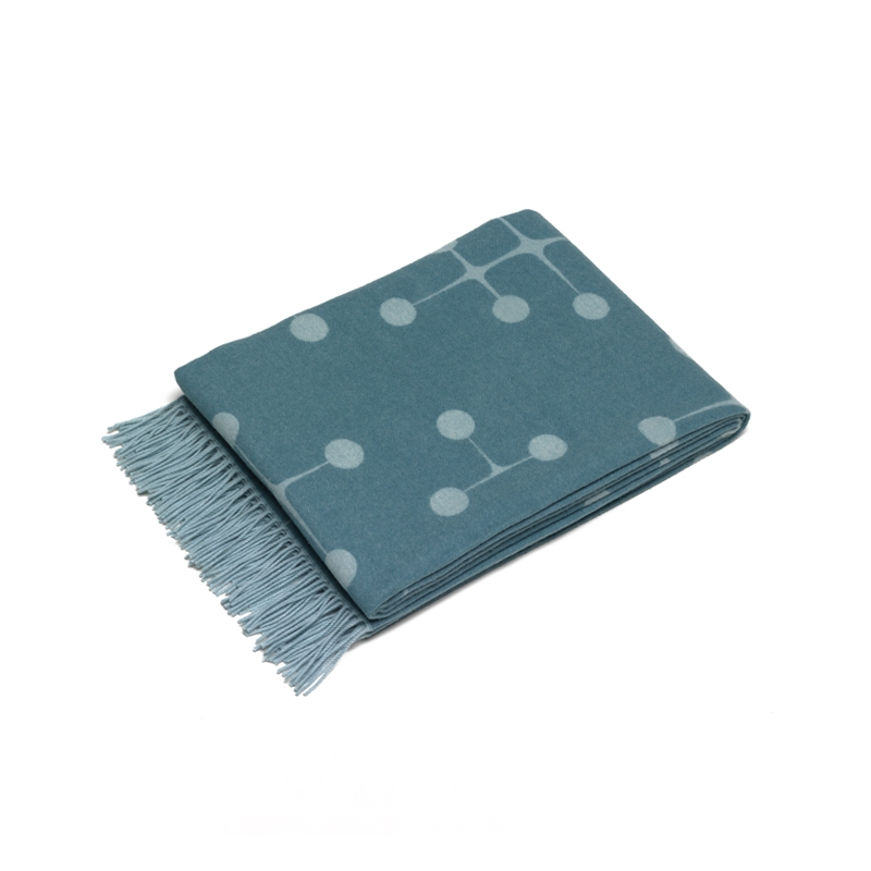 Plaid Plaid EAMES WOOL BLANKET Bleu clair VITRA