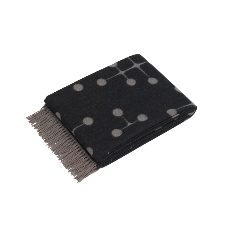 Plaid Plaid EAMES WOOL BLANKET Noir VITRA