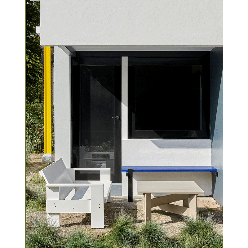 Table basse CRATE 75x75 Blanc HAY