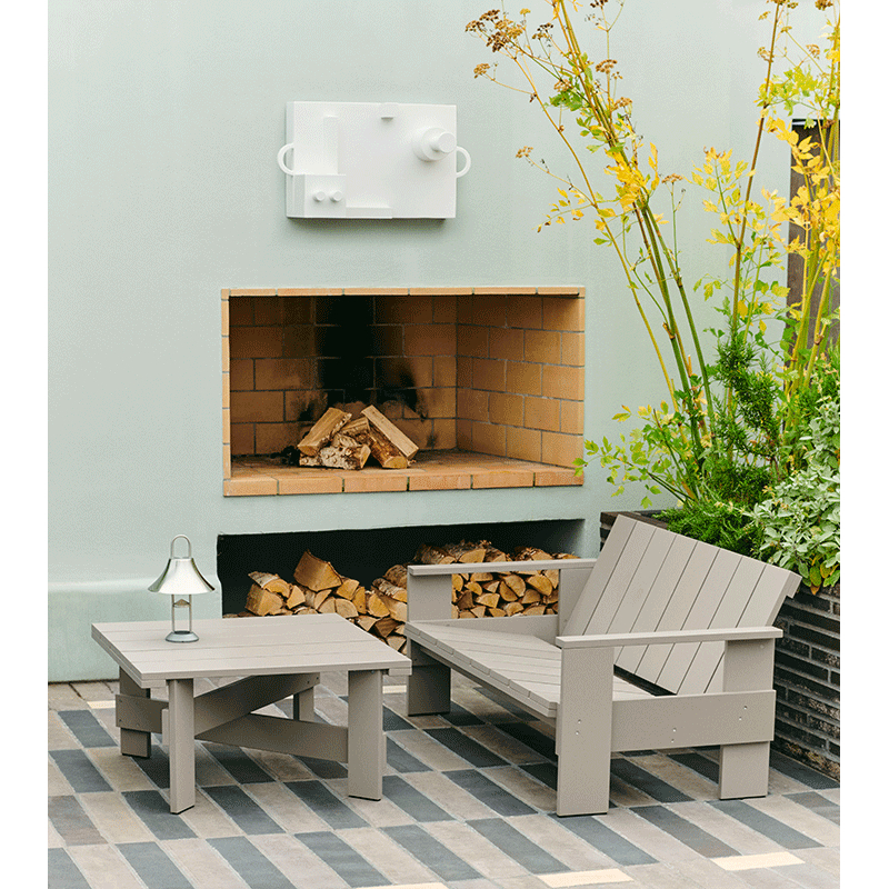 Table basse CRATE 75x75 London Fog HAY