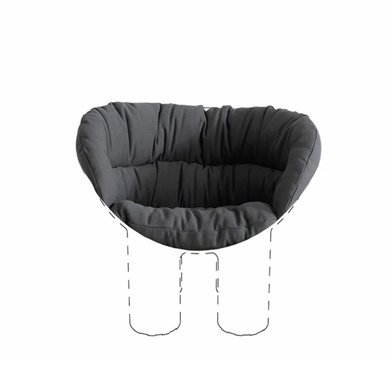 Coussin Coussin pour fauteuil ROLY POLY Bonifacio noir DRIADE