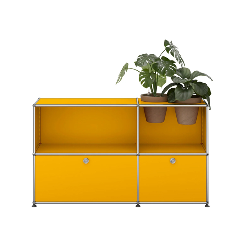 Meuble de rangement USM HALLER M57 Jaune or USM HALLER