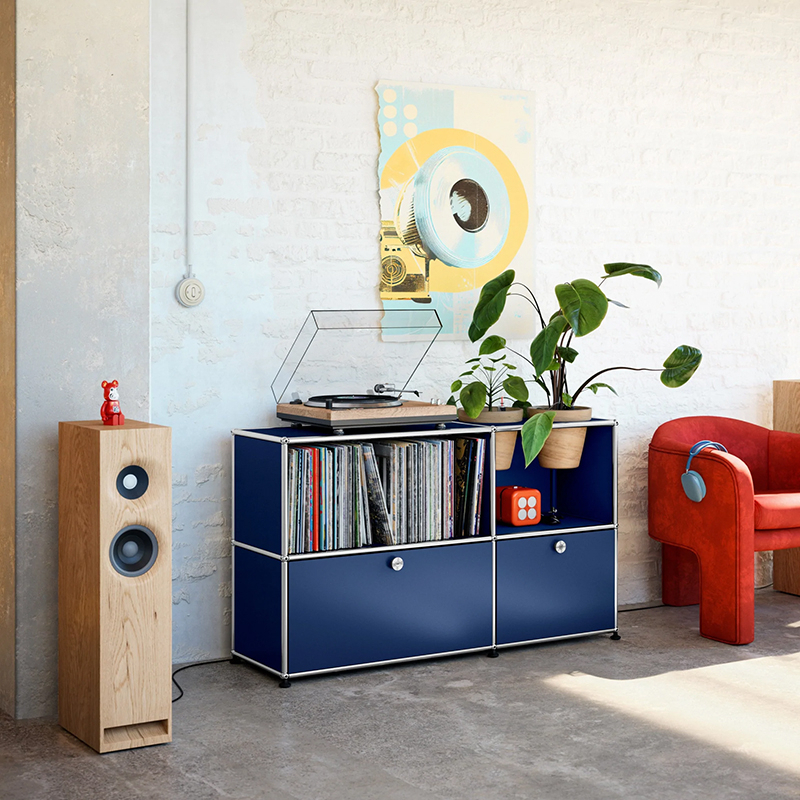 Meuble de rangement USM HALLER M57 Rouge rubis USM USM HALLER