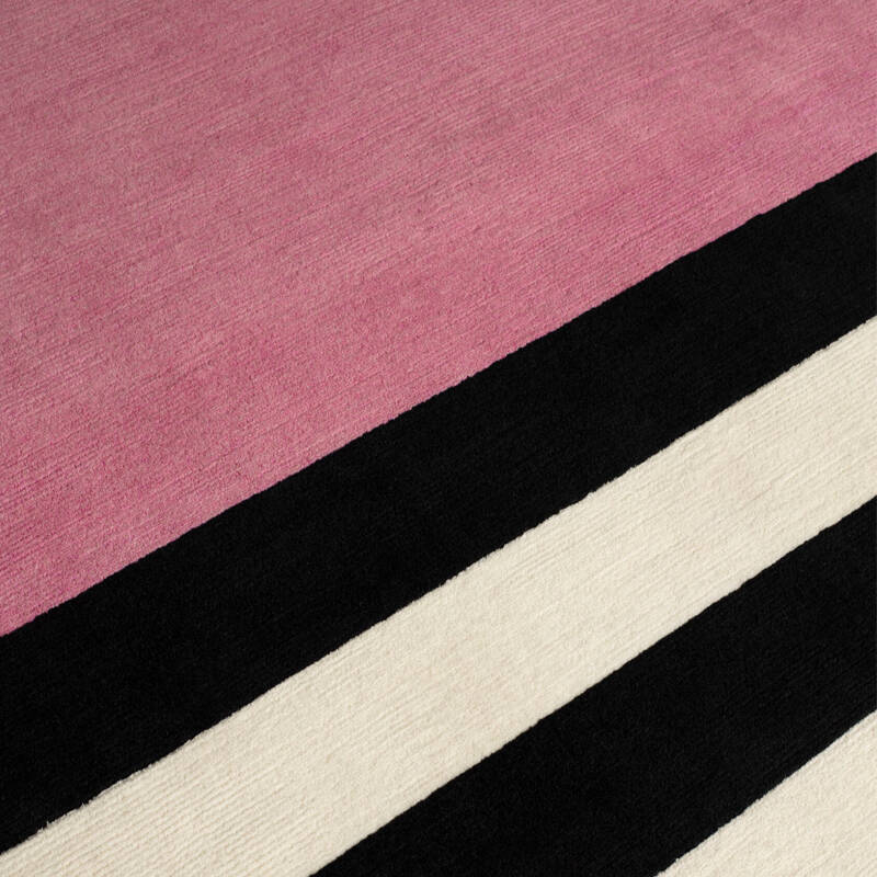 Tapis Tapis LES ARCS NOIR BLANC 1972 CC-TAPIS