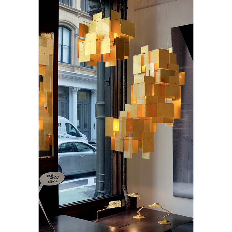 Suspension 1000 KARAT BLAU Doré INGO MAURER