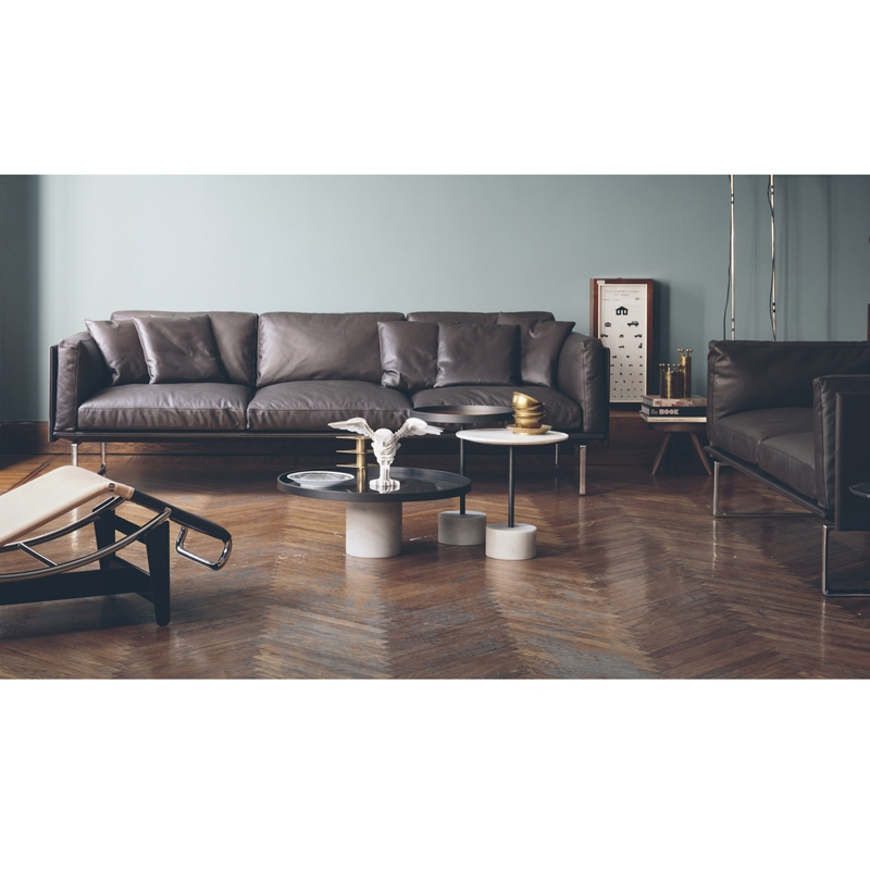 Canapé 202 8 3 places Marron foncé CASSINA