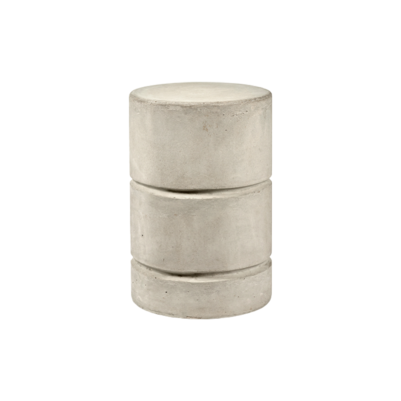 Tabouret PAWN CONCRETE ROUND Béton gris clair SERAX