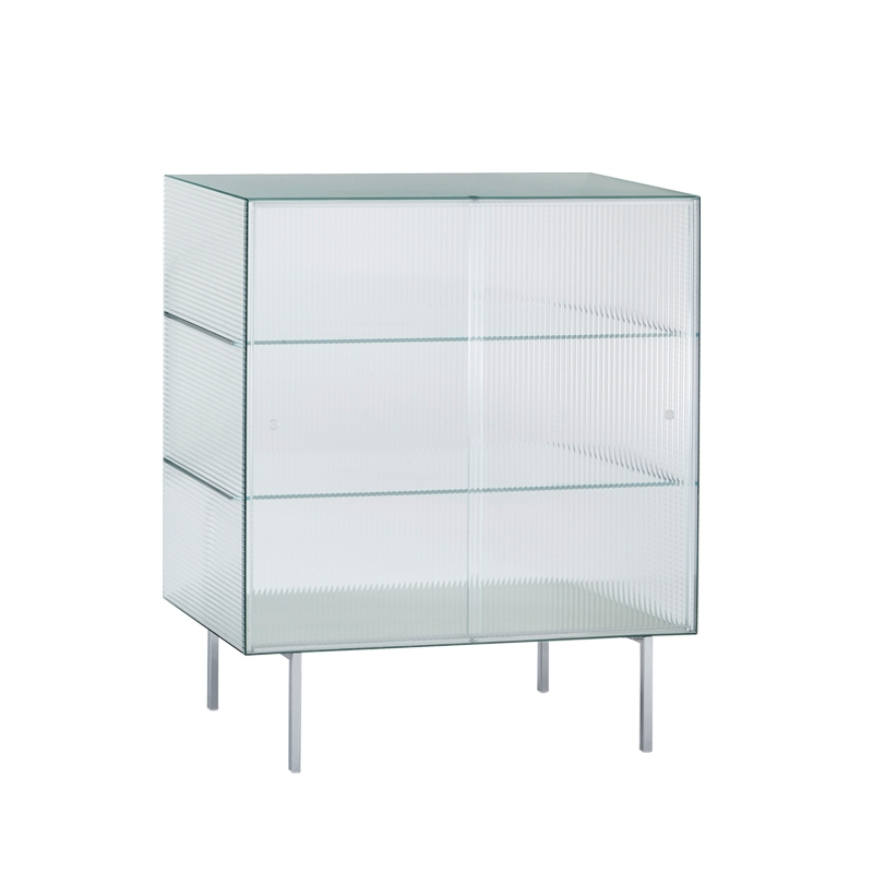 Meuble de rangement COMMODORE Haut Verre rayé GLAS ITALIA