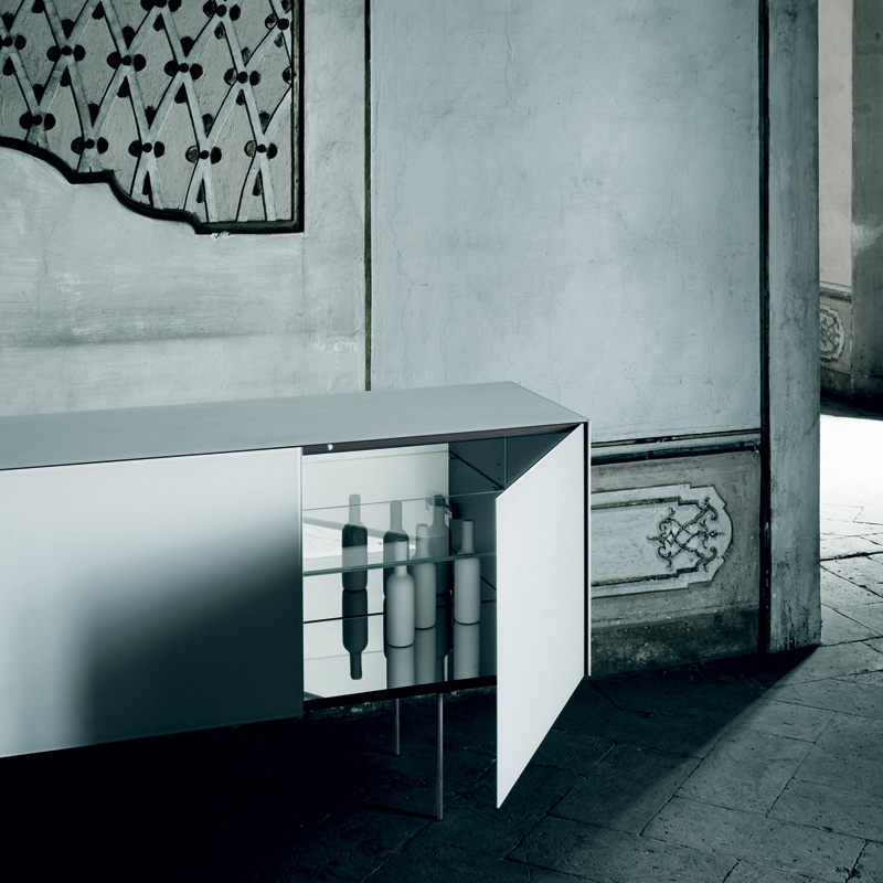 Meuble de rangement MAGIC BOX 4 portes Blanc GLAS ITALIA