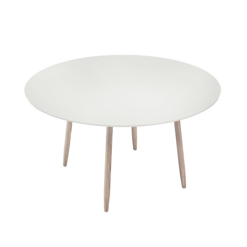 Table ICHA  Ø 125 Champignon/ hêtre blanchi MASSPRODUCTIONS