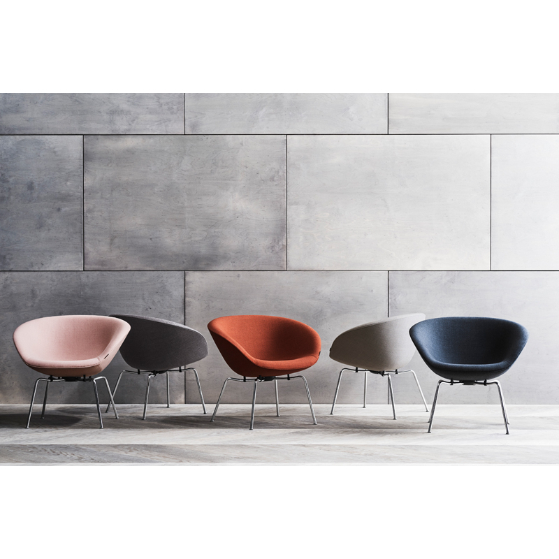 Fauteuil POT Tissu Gris clair 4101 FRITZ HANSEN