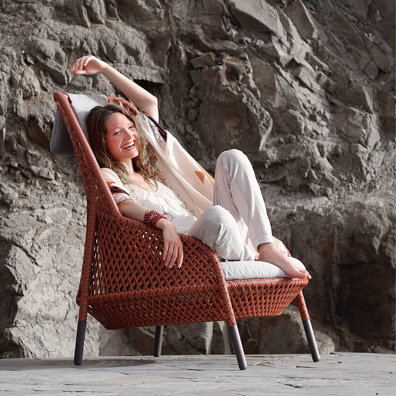 Fauteuil extérieur AHNDA Bergère Elemental DEDON