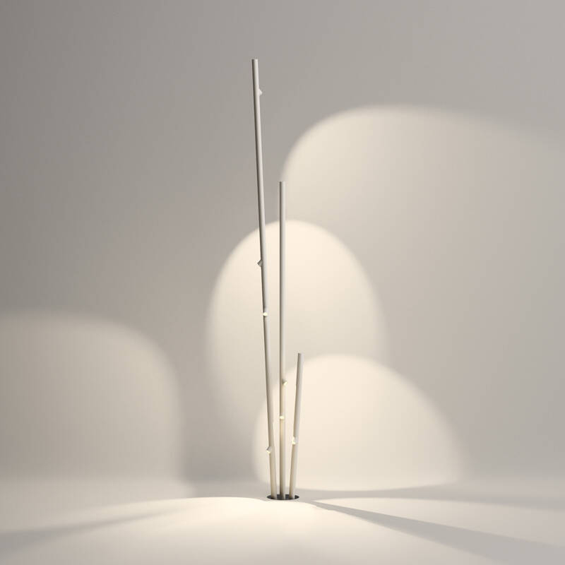 Luminaire extérieur Lampadaire BAMBOO 4812 Blanc cassé VIBIA