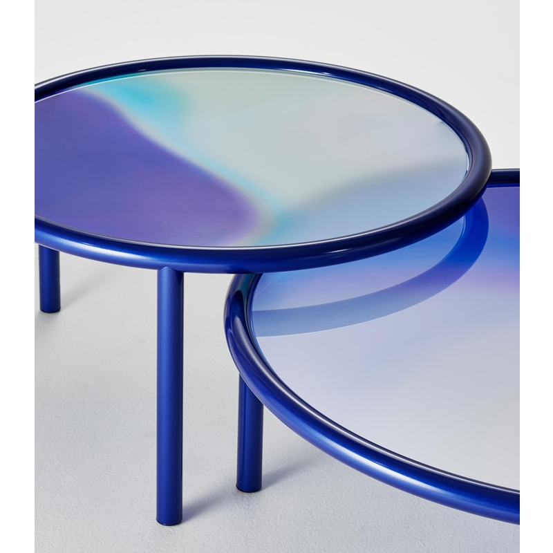 Table basse L.A. SUNSET Bleu GLAS ITALIA