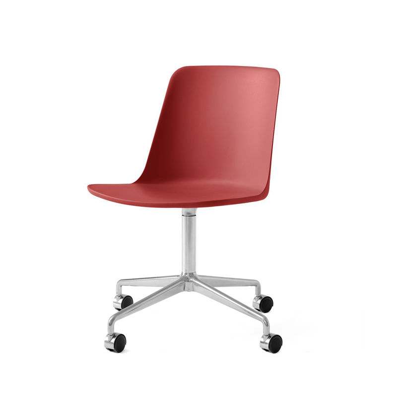 Fauteuil de bureau RELY HW21 Rouge vermillon AND TRADITION