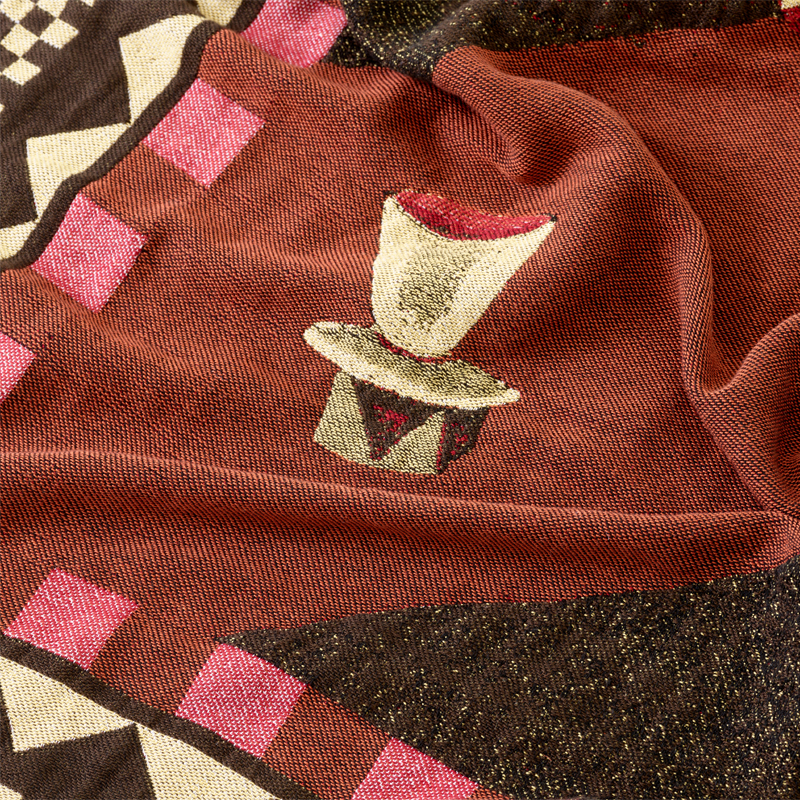 Plaid Plaid MOMENTO JH46 Rouge aube AND TRADITION