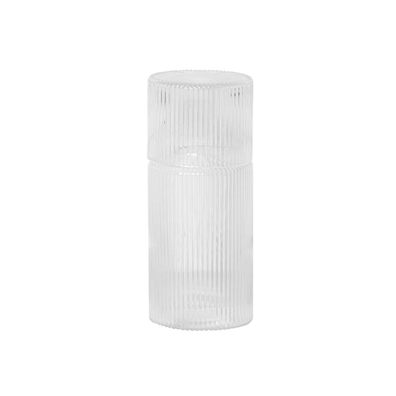 Carafe & verre Set carafe et verre RIPPLE Transparent FERM LIVING