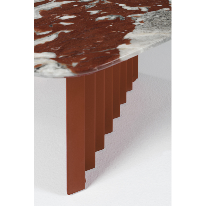 Table basse PLEC large marbre Terracotta RS BARCELONA