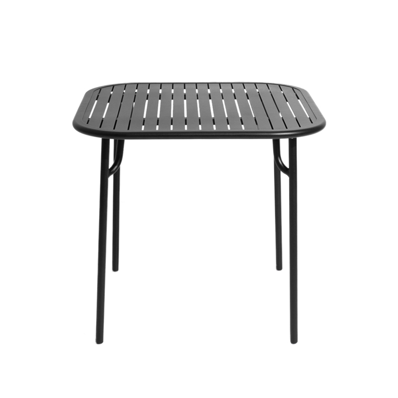 Table extérieur WEEK-END 85x85 Noir PETITE FRITURE