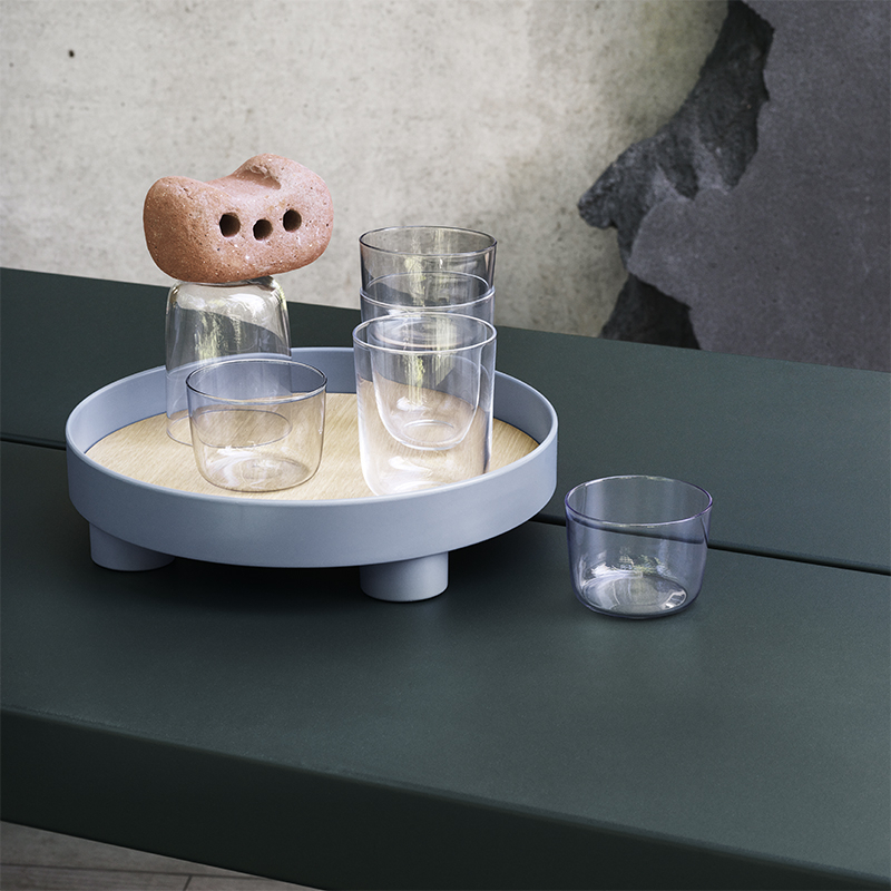 Plateau, plat Plateau PLATFORM Gris bleu MUUTO