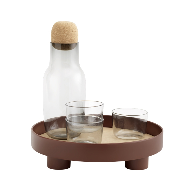 Plateau, plat Plateau PLATFORM Rouge foncé MUUTO