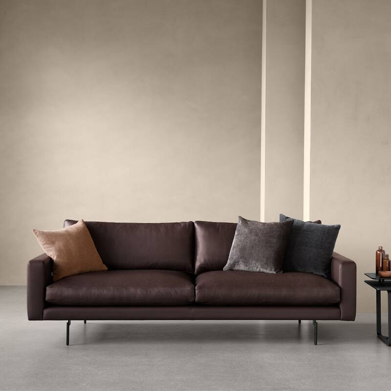 Canapé EDGE V1 2,5 places Faith marron  WENDELBO