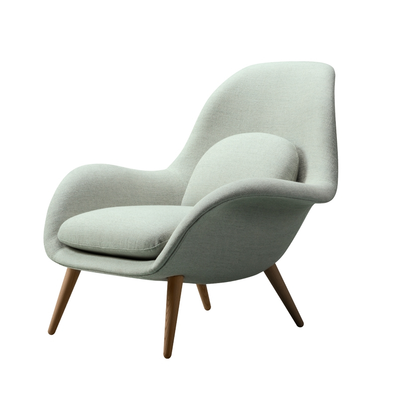 Fauteuil SWOON LOUNGE Vert pastel 132 FREDERICIA