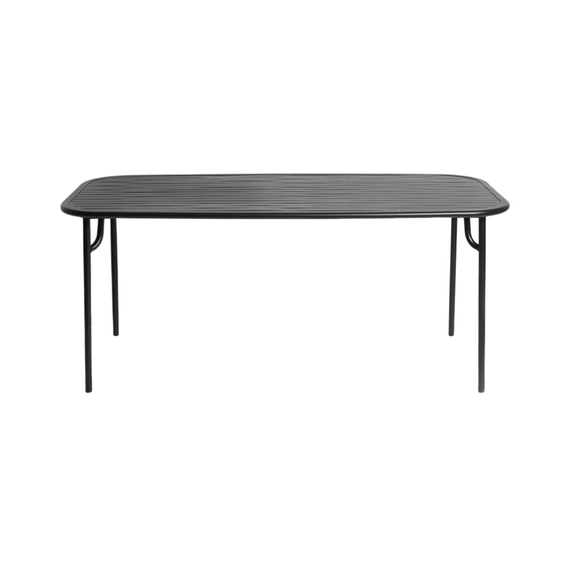 Table extérieur WEEK-END rectangulaire Noir PETITE FRITURE