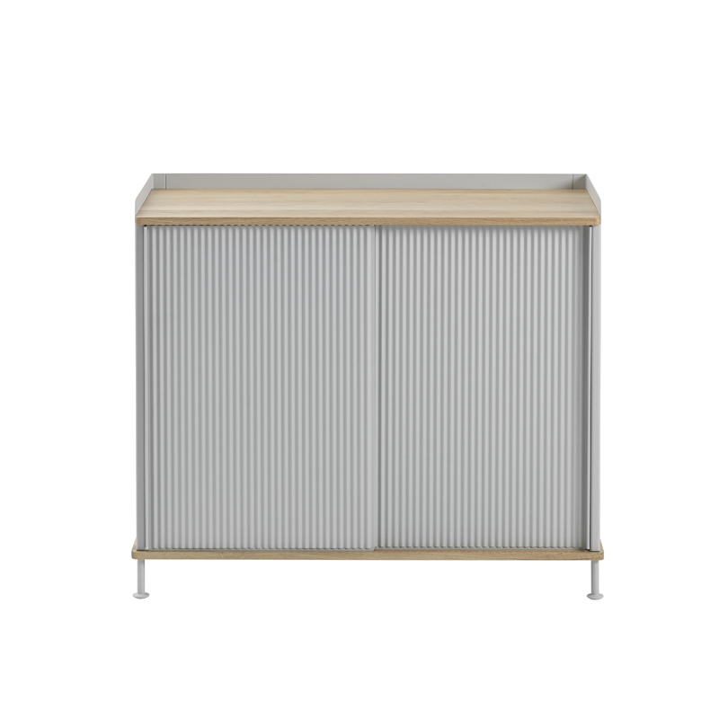 Meuble de rangement ENFOLD Buffet L 100 Chêne/ gris MUUTO