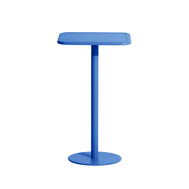 Table extérieur Mange-debout WEEK-END carré Bleu PETITE FRITURE