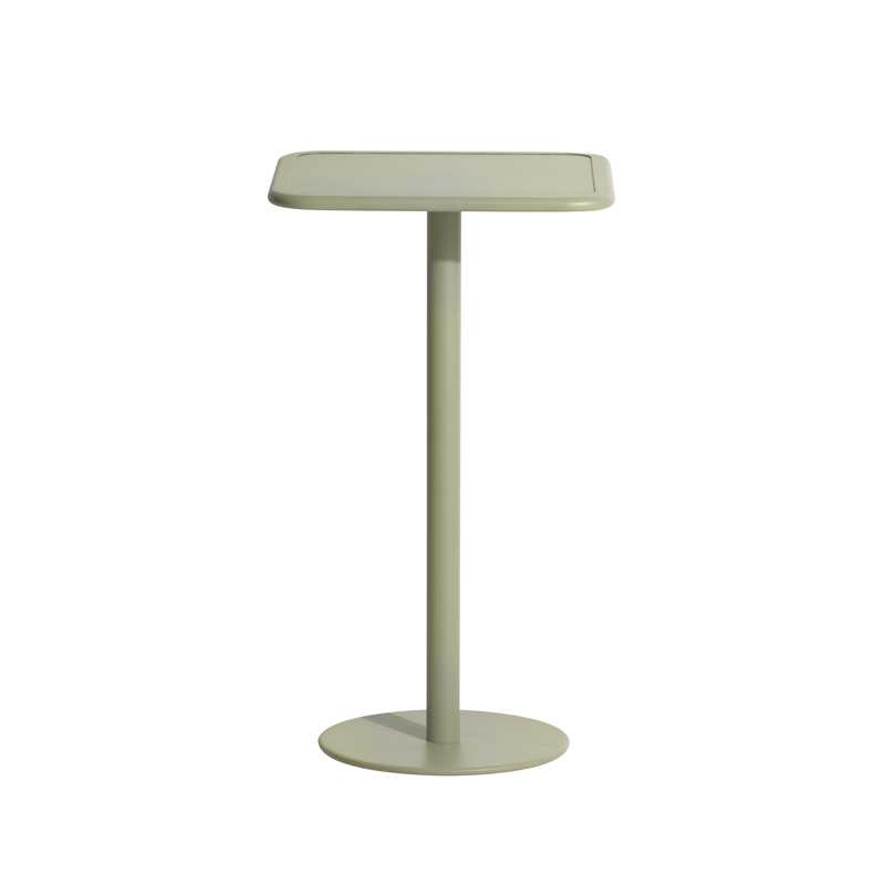 Table extérieur Mange-debout WEEK-END carré Vert jade PETITE FRITURE