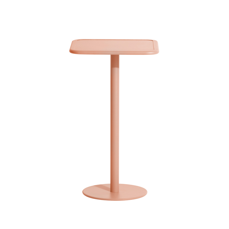 Table extérieur Mange-debout WEEK-END carré Rose PETITE FRITURE