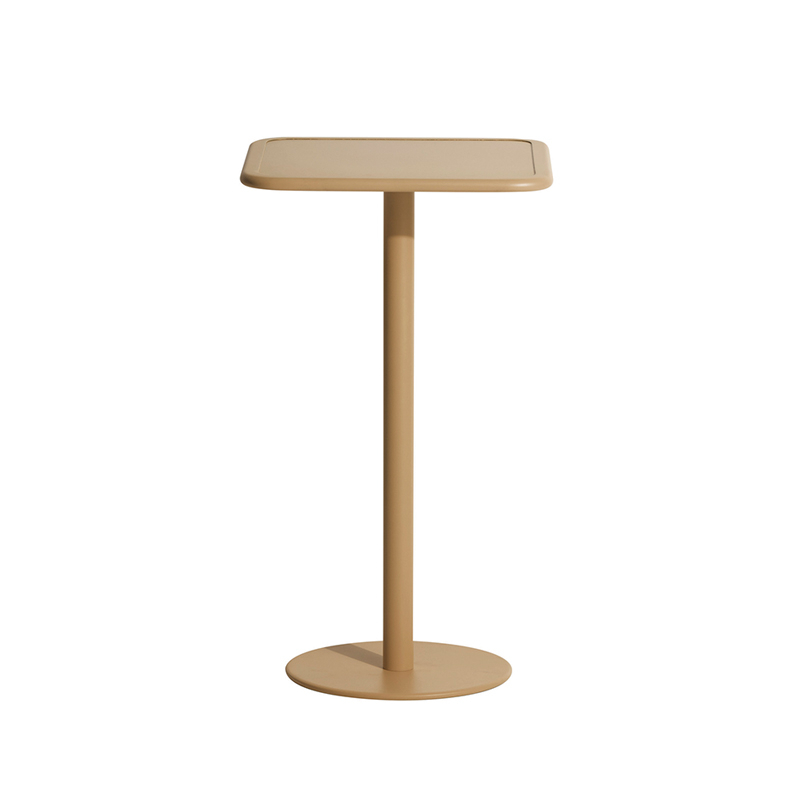 Table extérieur Mange-debout WEEK-END carré Or PETITE FRITURE