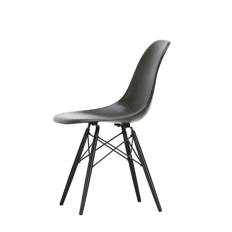 Chaise EAMES FIBERGLASS CHAIR DSW Gris foncé Eames VITRA