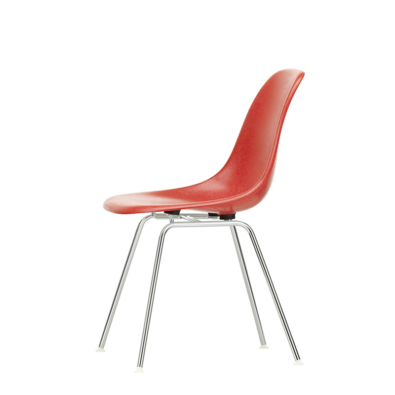 Chaise EAMES FIBERGLASS CHAIR DSX Rouge classique Eames VITRA