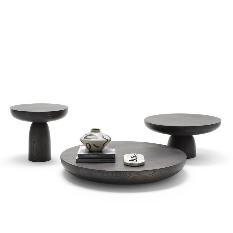 Table d'appoint guéridon OLO WOOD Ø 50 Moka MOGG