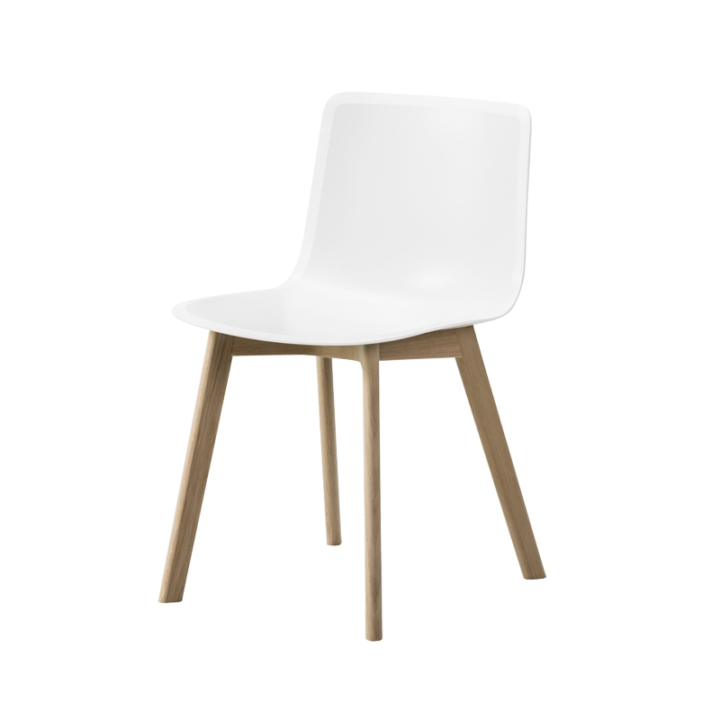 Chaise PATO pieds bois Blanc FREDERICIA