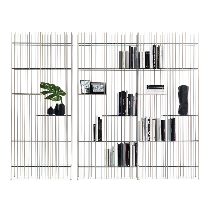 Etagère Bibliothèque METRICA A Titane/ verre vert MOGG