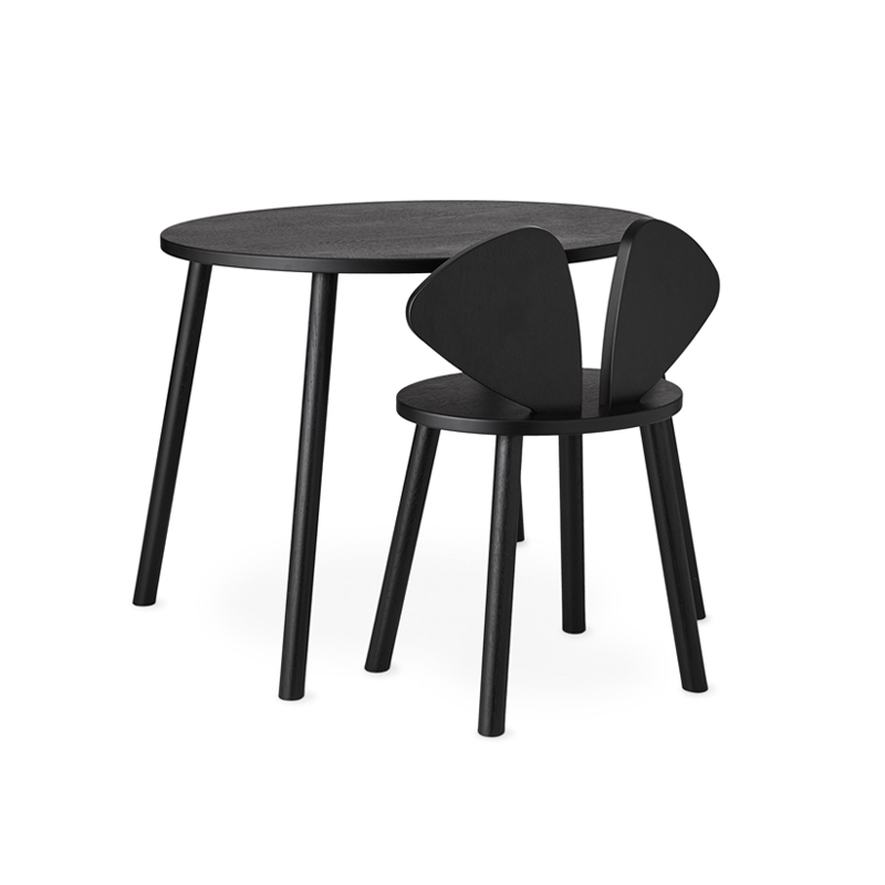 Siège enfant Chaise enfant MOUSE 6 à 10 ans Noir NOFRED