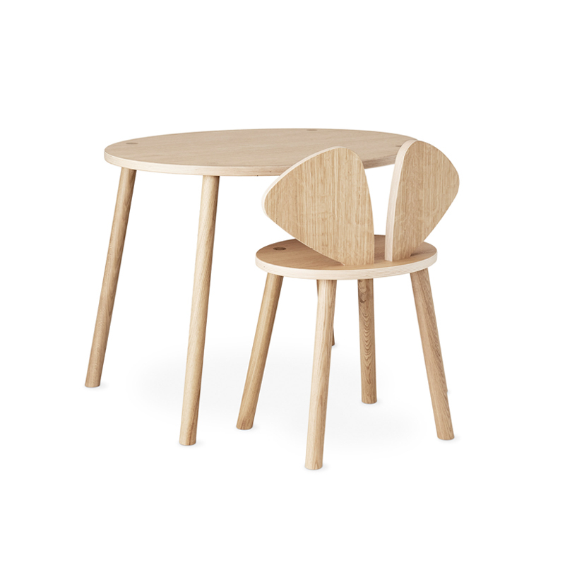 Siège enfant Chaise enfant MOUSE 6 à 10 ans Chêne NOFRED